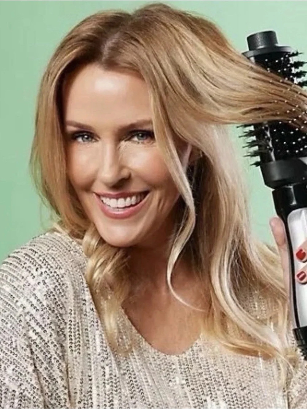 Hot Tools Pro Signature Blowout Hair Brush Ultimate 4-Pc Kit Blck/Silver New